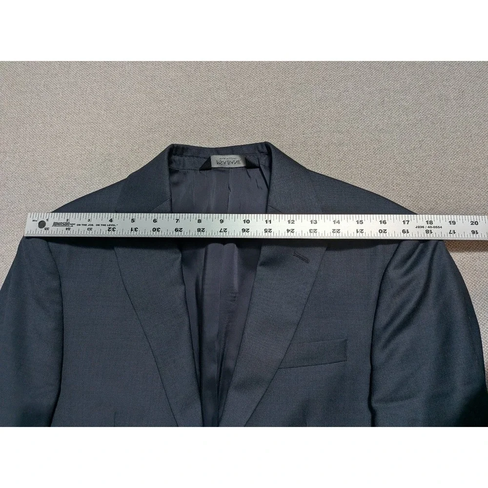 Jos A Bank Traveler Men's Blazer 38L Charcoal Wool Slim Fit Suit Jacket Formal